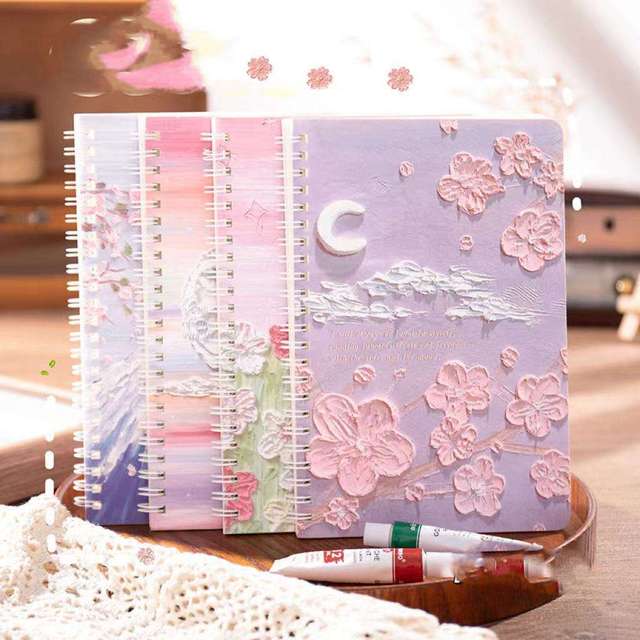 2025 Hot Sale Cute Pattern A5 Coil Notepad Student School Notebook Stationery