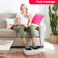 Masseur de pieds Shiatsu avec télécommande sans fil, vitesses de vibration réglables, machine de soulagement de la douleur et de relaxation pour usage domestique