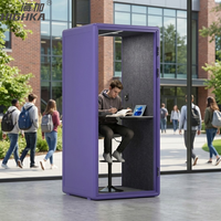 Cabine insonorisée Silentbox, mobilier insonorisant, bureau portable insonorisé, isolation phonique, cabine téléphonique