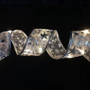 Luci a Nastro <span class=keywords><strong>LED</strong></span> per <span class=keywords><strong>Natale</strong></span>, Luci a Nastro con Stampa Dorata, Decorazioni Appese per Albero di <span class=keywords><strong>Natale</strong></span> per Decorazioni Festive - Product Image 6