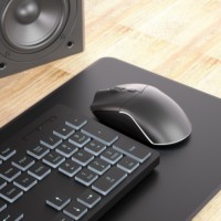 Nouvel ensemble clavier et souris sans fil SC623 avec rétroéclairage LED - USB 2.0 Plug and Play pour le travail et les loisirs