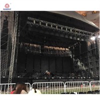 Estructura de escenario tipo Spigot de 8 pies para iluminación y soporte de altavoces Line Array, cubierta superior para escenario