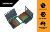 Kit de maquillage camouflage GP OEM, crème de peinture pour le visage, camouflage de chasse, peinture pour le visage tactique imperméable avec miroir pour une utilisation en extérieur