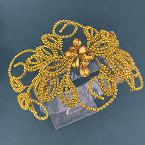 <span class=keywords><strong>Serre</strong></span>-tête de <span class=keywords><strong>mariée</strong></span> fait main en cristal et strass en forme de feuille, diadème de mariage pour la <span class=keywords><strong>mariée</strong></span> - Product Image 2