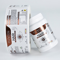 Impression d'étiquettes d'emballage, autocollants imperméables en papier pour étiquettes de flacons de compléments alimentaires, étiquettes couleur métallique