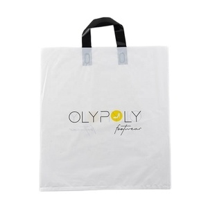 Factory Direct Cheap Custom logo Plastic Die Cut Handle Pe Bag for Shopping Promotion and Gift No Minimum