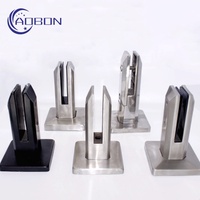 Garde-corps balustre d'extérieur en acier inoxydable Garde-corps en verre Clôture de piscine en verre sans cadre Robinet en verre réglable