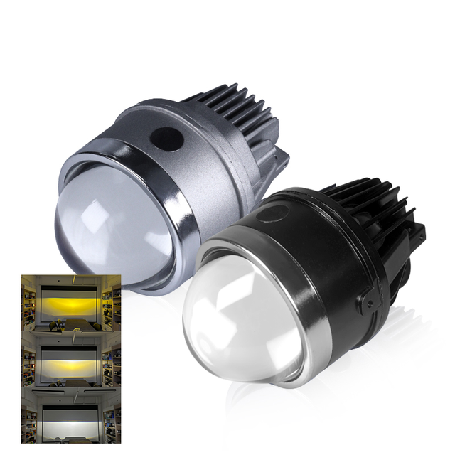 High Brightness 3 Inch Car Lighting System Easy to Install 90W Bi LED Projector Lens Single Laser Fog Lamp Lens