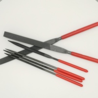 Grossiste d'usine Outils à main Ensemble de limes en acier à haute teneur en carbone T12 8 pouces lime à aiguille râpe lime bâtarde avec manche en caoutchouc