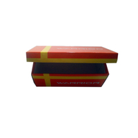 Boîte de présentation de chaussures en carton ondulé avec logo personnalisé, laminage mat, gaufrage et estampage, certifiée ISO9001
