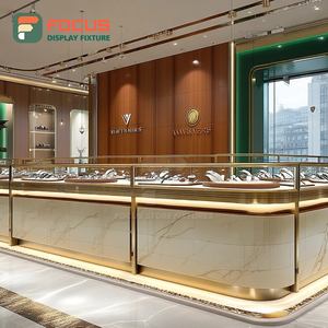 Custom Custom Jewelry Display System Manufacturer Wood Frame Commercial Store Showcase Cabinet - Product Image 1