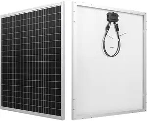 सौर पैनल प्रणाली के लिए घर उपयोग बैटरी चार्ज नाव कारवां 100 वाट polycrystalline 12V सौर पैनल पावर स्टेशन