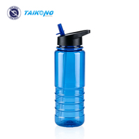 Bouteille d'eau en plastique personnalisable avec logo, légère, réutilisable, sans BPA, production OEM