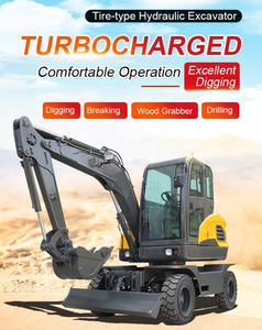 Nueva Excavadora de Ruedas con Motor, Garra para Madera, Orugas Retráctiles para Trituración de Carreteras y Movimiento de Tierras - Product Image 2