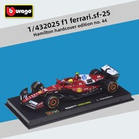 BBURAGO 1:43 2025 SF25 Voiture miniature en métal moulé sous pression avec vitrine pour collectionneurs, cadeau, vente en gros