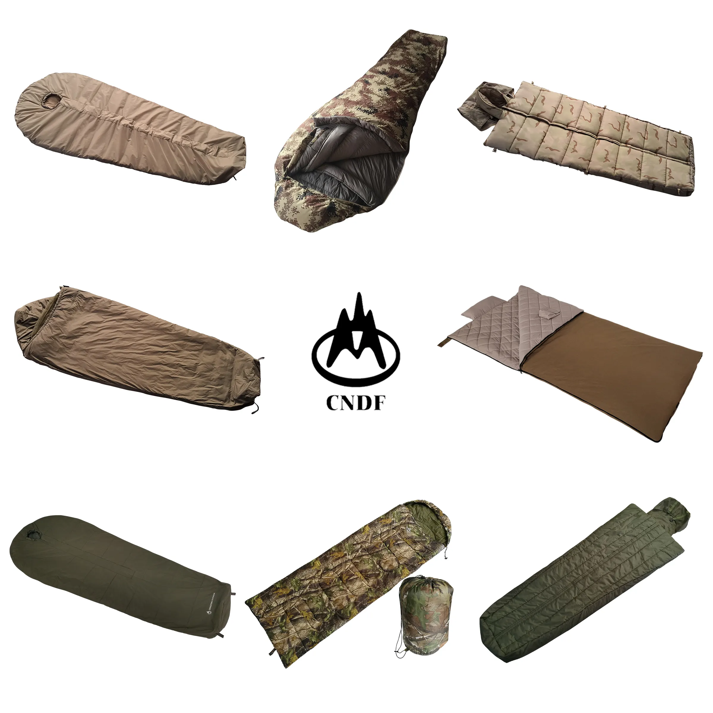 camo armygreen desert camouflage Sleeping Bags waterproof easy packed Oxford carry bag Outdoor Camping Traveling