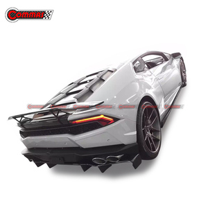 Kit carrosserie de haute qualité en fibre de carbone style DC pour Lamborghini Huracan LP610, comprenant pare-chocs avant et arrière, jupes latérales et kit carrosserie complet - Product Image 5