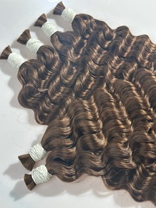 100% vrais cheveux vierges remy humains sans perte sans enchevêtrement cuticule alignée extensions de cheveux en vrac cheveux humains pour femme - Product Image 5