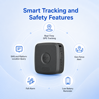 Traceur GPS Personnel Portable 4G P8 Mini, Étanchéité IP54, Alerte SOS, Localisateur Géofence pour la Sécurité des Personnes Âgées, des Enfants et des Animaux Domestiques (-20~55°C)