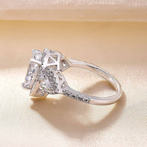 Anello nuziale scintillante a goccia per donna, elegante gioiello da dito alla moda - Product Image 4
