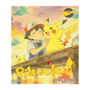 Cartes à collectionner Pokémon YQ en gros, dernières nouveautés, série de parchemins évolutifs mignons BoBo Studio, tableaux d'art Pokémon, cadeaux - Product Image 1