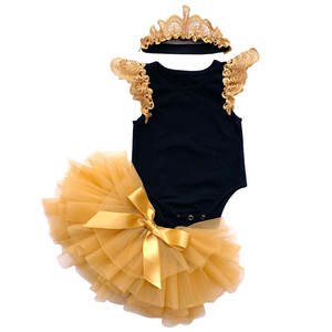 Nouvelle conception, ensemble jupe tutu en tulle rose pour bébé fille avec bandeau princesse - Product Image 4