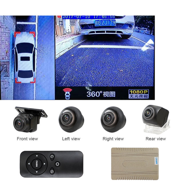 HD Super Night Vision 2d 1080p Dvr Recorder 360degree Bird View Camera System
