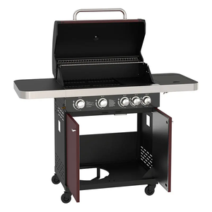 Style d'armoire de gril de BBQ de gaz propane de brûleur rouge de haute qualité 4 + 1 pour le <span class=keywords><strong>barbecue</strong></span> extérieur de maison - Product Image 3