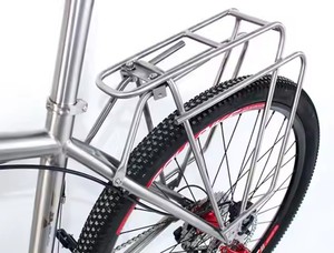 Usine de cadre de vélo en <span class=keywords><strong>titane</strong></span> Design personnalisé Porte-bagages arrière de vélo en <span class=keywords><strong>titane</strong></span> pour vélo 26 ''27'' 29er 700c - Product Image 3