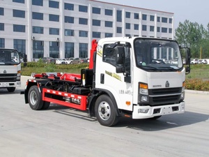 รถบรรทุกเก็บขยะแบบตะขอเกี่ยว HO-WO 6x4, เครื่องยนต์ดีเซลแบบธรรมดา, แขนยกอัตโนมัติ, รถเก็บขยะแบบไฮดรอลิก 5 ตัน - Product Image 2