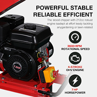 Nouveau Broyeur de Bois à Moteur à Essence Grande Capacité 76mm pour Broyer les Branches d'Arbres, Broyeur de Bois à Prix Avantageux à Vendre