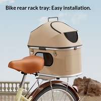 Carrito para Mascotas de Aleación de Magnesio, Desmontable, Plegable, 3 en 1, con Portaequipajes Trasero para Bicicleta