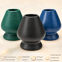 Support pour Fouet à Matcha Multi-Usages en Céramique, Collection Métallique Mate, Préservation de la Forme, Accessoire de Thé OEM/ODM