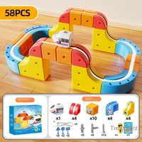 Ensemble de train électrique anti-gravité éducatif pour enfants avec blocs de construction