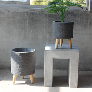 En gros Pot de fleurs en argile fibreuse mat terre cuite 50L avec trou de drainage, design luxueux et artistique, pour extérieur, intérieur, maison, jardin, hôtel, centre commercial, style simple - Product Image 1