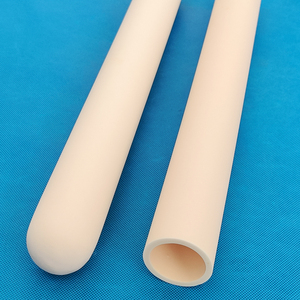 Tubo Protector de Cerámica de Alúmina Al2O3 de Alta Pureza (99% 95%) con un Extremo Cerrado para Termopar, con Servicio de Corte, para Uso Industrial - Product Image 1