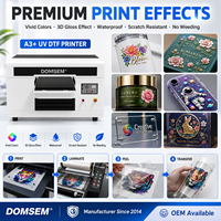 Nueva Impresora UV DTF A3+ para Pequeñas Empresas, CMYK, Blanco, Barniz, Doble Boquilla, para Regalos Personalizados, Botellas, Fundas de Teléfono y Pegatinas