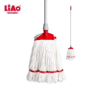 LiAo super large XL corda di cotone assorbente facile da pulire deck versare mop bagnato con morsetto in tessuto