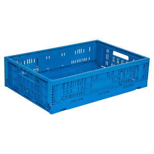 High quality Recyclable pp plastic fruit and vegetable folding Mesh crate box Moving box
