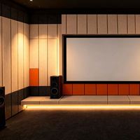 Panneau acoustique insonorisant rainuré, panneau mural en fibre de polyester à fentes pour studio d'enregistrement musical et usage bureautique