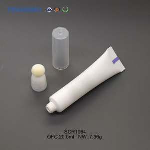 Emballage de flacon cosmétique en plastique souple pour lotion à tête d'éponge, tube souple de 20 ml, tubes à presser pour brillant à lèvres - Product Image 6