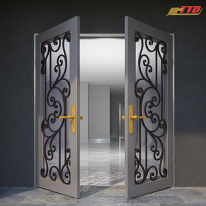 Puertas de Entrada Artísticas de Acero Personalizadas, Marca TTD, Garantía de 3 Años, Diseño Posmoderno Impermeable, Combinación Perfecta de Durabilidad y Seguridad - Product Image 3