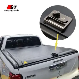 Prix de gros Couverture rigide de camion Couverture de tonneau rétractable avec mot de passe pour Mitsubishi Triton L200 avec Sport Bar