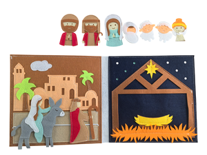 Libro Sensorial Bíblico Cristiano Hecho a Mano para Niños Pequeños - Actividades Sensoriales para Niños y Niñas, Regalo de Bautismo - Product Image 3