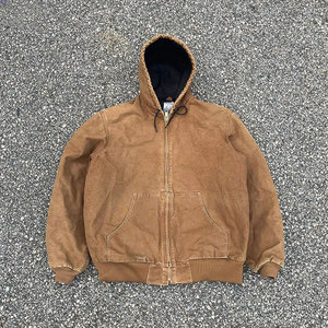 Giacca <span class=keywords><strong>da</strong></span> <span class=keywords><strong>Lavoro</strong></span> Trucker Invernale <span class=keywords><strong>da</strong></span> <span class=keywords><strong>Uomo</strong></span> in Tela Duck Canvas con Cappuccio Giacca <span class=keywords><strong>da</strong></span> <span class=keywords><strong>Lavoro</strong></span> Personalizzata <span class=keywords><strong>da</strong></span> <span class=keywords><strong>Uomo</strong></span> in Tela Resistente - Product Image 2