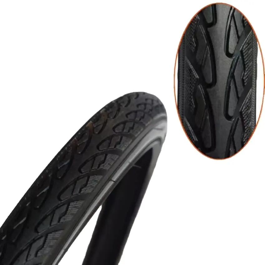 자전거 타이어 검은 고양이 AC3022 외부 타이어 24*1-3/8 및 26*1-3/8 검은 타이어