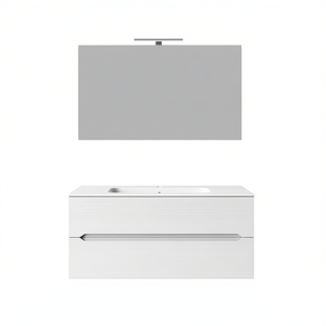 Talia Line Suspended Cabinet 120 Cm Matt Dove Grey Bathroom <b>Vanity</b> - Product Image 3