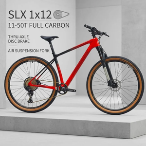 Vélo de montagne prêt à être expédié, 27,5/29, entièrement en carbone, axe traversant, <span class=keywords><strong>SLX</strong></span> 1x12 vitesses, 11-50T, fourche à suspension pneumatique, frein à disque hydraulique - Product Image 1