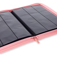 Reliure pour cartes à collectionner imperméable personnalisée, 9 pochettes avec fermeture éclair sécurisée, capacité de 360 cartes pour collection TCG