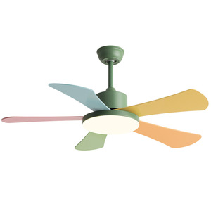 <b>Ceiling</b> Fan <b>Light</b> With <b>Led</b> Lamp 5 Blade Colorful Kids Room Bedroom Living Room Home Electric Fan Chandelier - Product Image 2